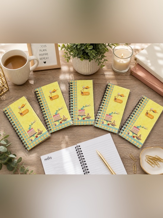 Studio18 Other - Studio18 Colorful Spiral Journal Set | 5 Pack Lined Notebooks Stationary Bundle